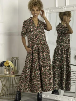 Andora Printed Maxi Dress, Floral Multi