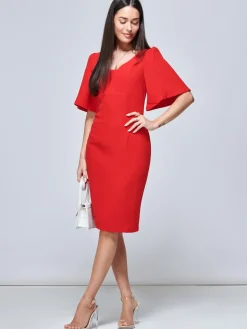 Beverly Bodycon Dress, Red