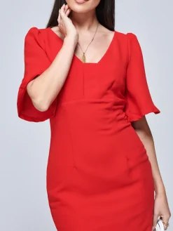 Beverly Bodycon Dress, Red