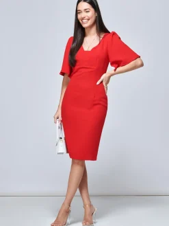 Beverly Bodycon Dress, Red