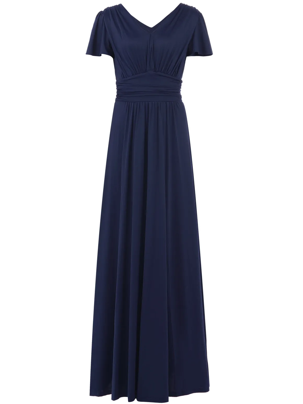 Cap Sleeve Jersey Maxi Dress , Navy