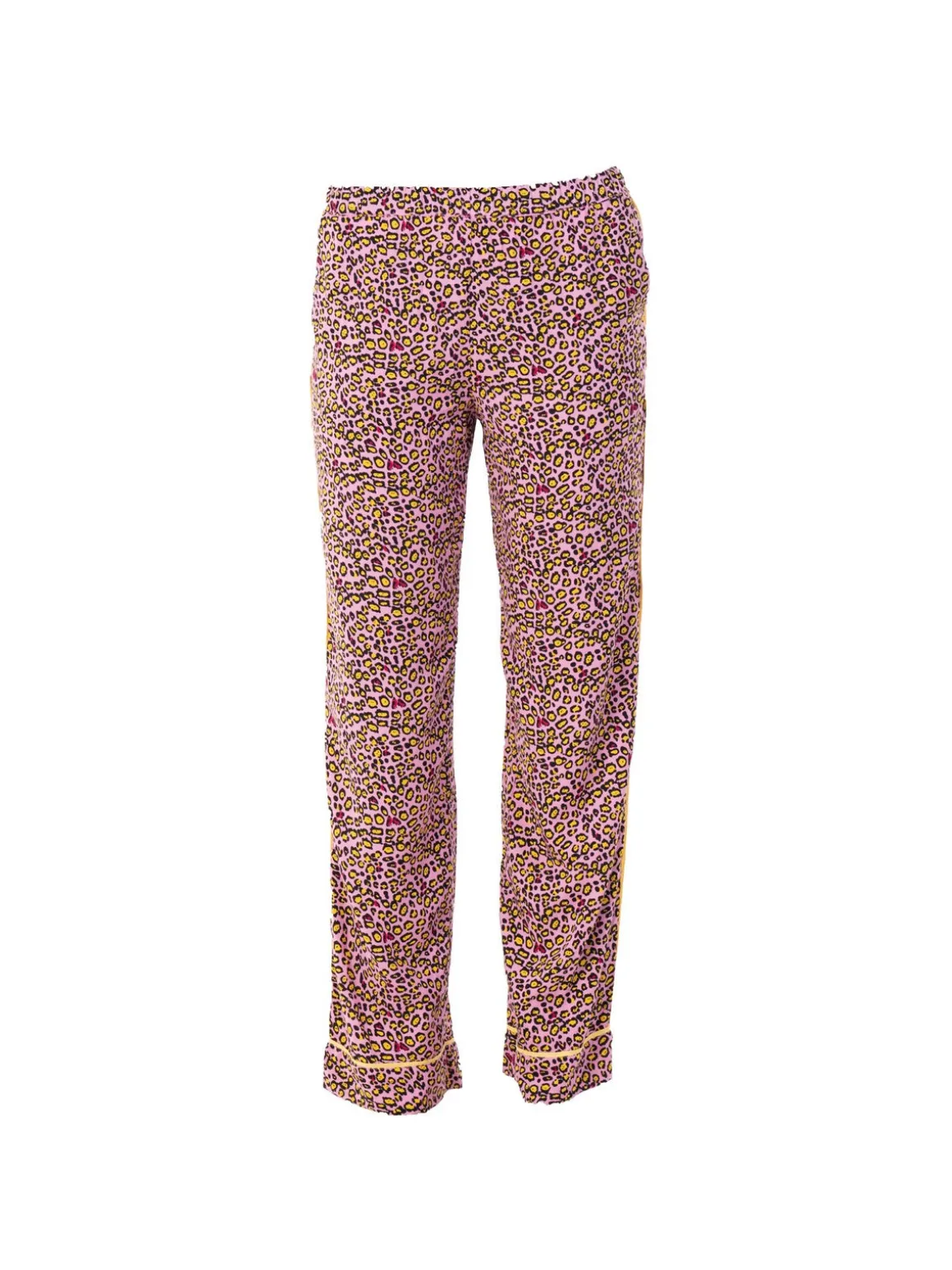 Emily Leopard Print Pyjamas, Pink Animal