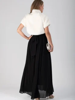 Faux Fur Bolero, Ivory