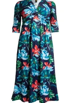 J by Jolie Moi Twist Front Maxi Dress, Floral Multi