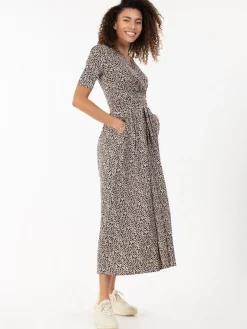 Jolie Moi Beatrice Animal Print Jersey Maxi Dress, Neutral Animal