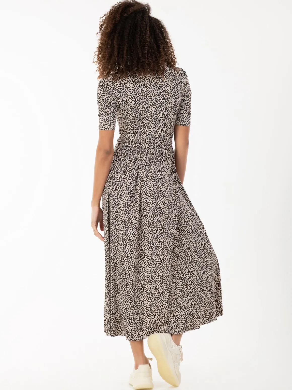 Jolie Moi Beatrice Animal Print Jersey Maxi Dress, Neutral Animal