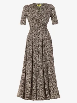 Jolie Moi Beatrice Animal Print Jersey Maxi Dress, Neutral Animal