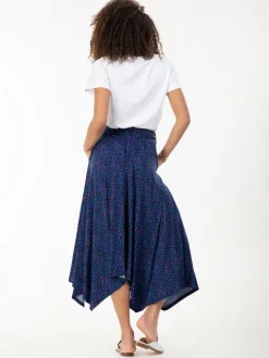 Jolie Moi Cady Animal Print Maxi Skirt, Blue Animal