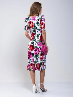 Jolie Moi Floral Tea Dress, Pink