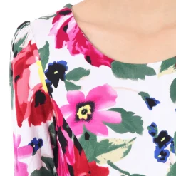 Jolie Moi Floral Tea Dress, Pink