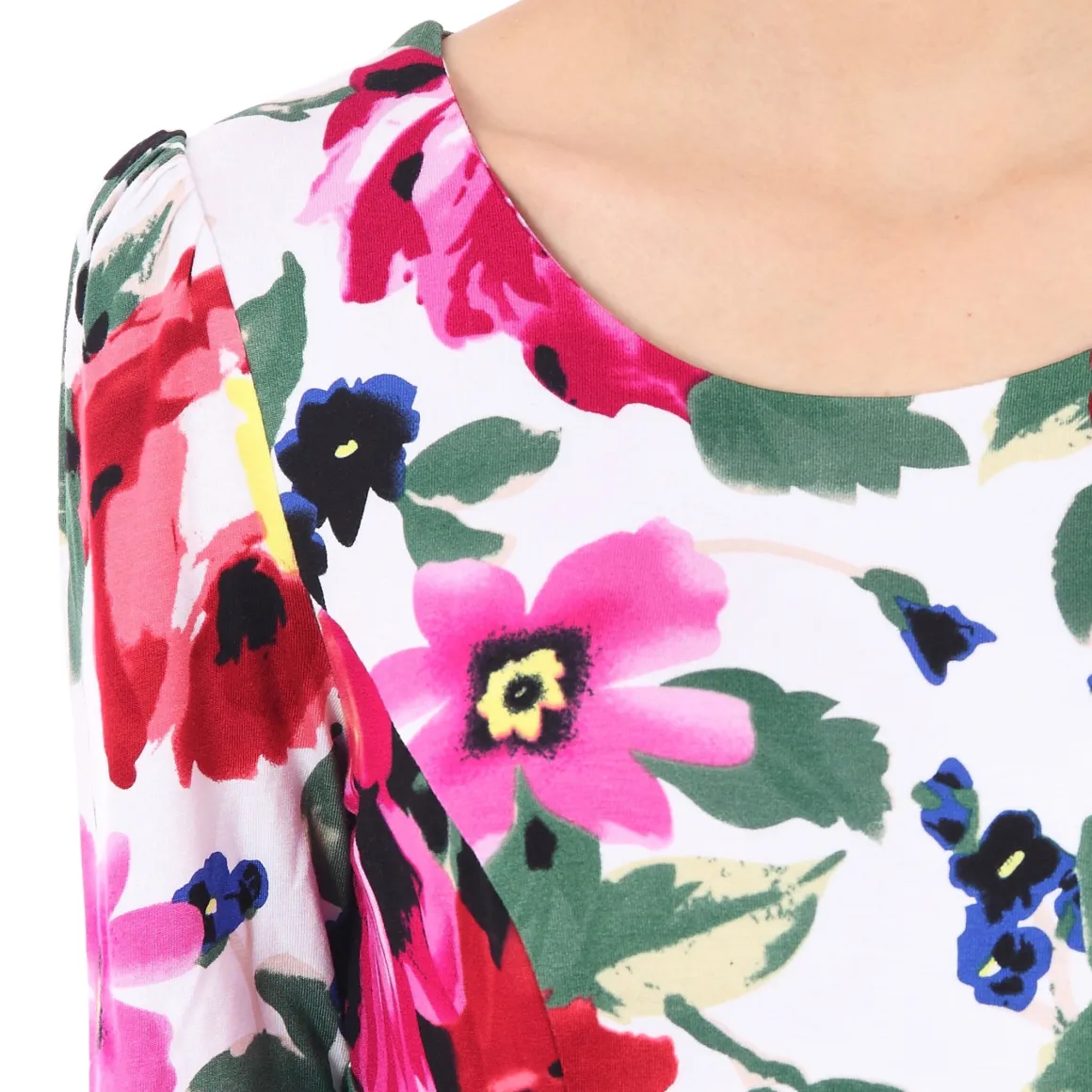 Jolie Moi Floral Tea Dress, Pink