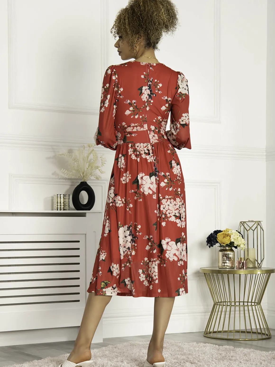 Jolie Moi Jasmine Long Sleeve Mesh Dress, Cerise