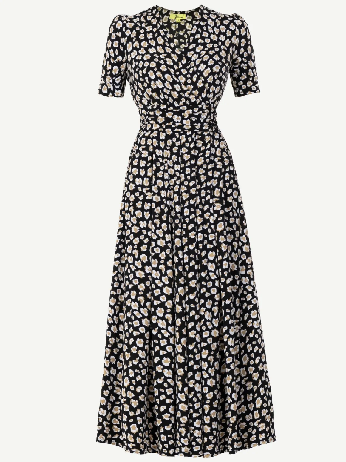 Jolie Moi Jenny Animal Print Jersey Maxi Dress, Black Animal