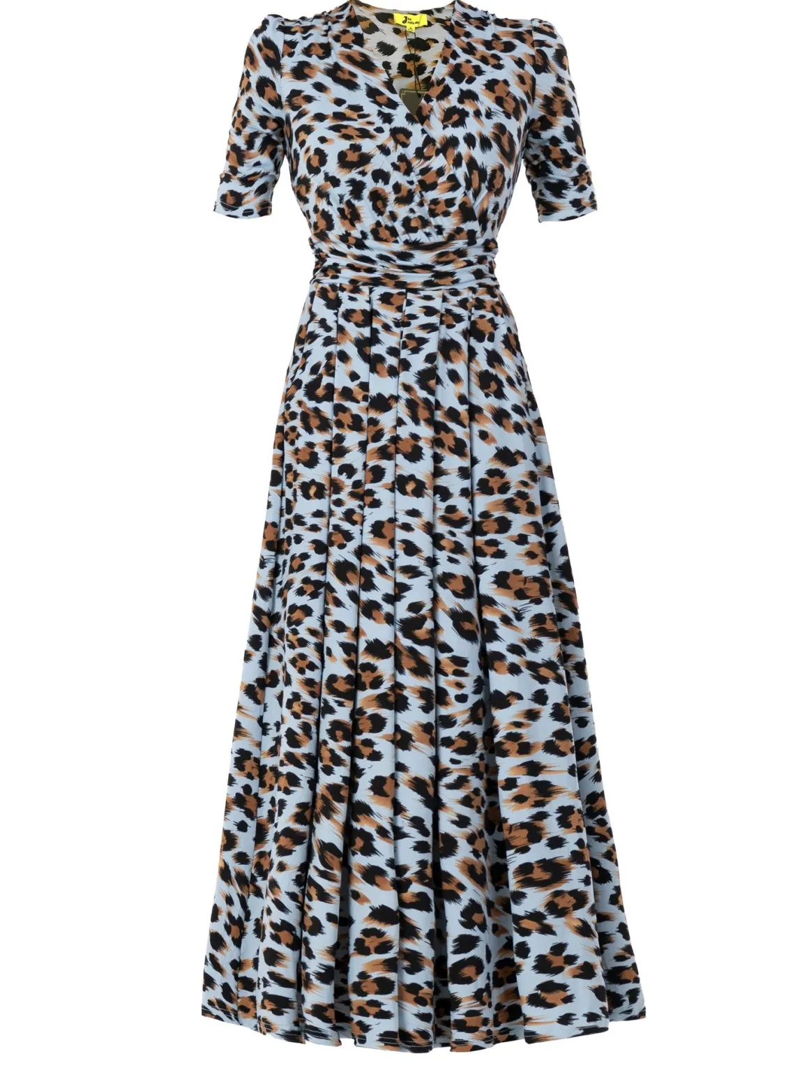 Jolie Moi Jenny Animal Print Maxi Dress, Blue Animal