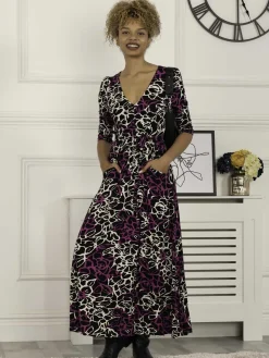 Kamiyah Viscose Maxi Dress, Floral Multi