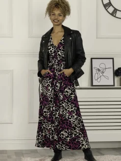 Kamiyah Viscose Maxi Dress, Floral Multi