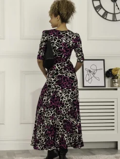 Kamiyah Viscose Maxi Dress, Floral Multi