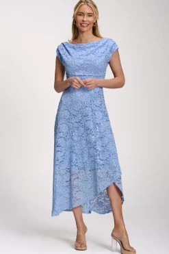 Lace Sequin Embellished Midi Dress, Blue