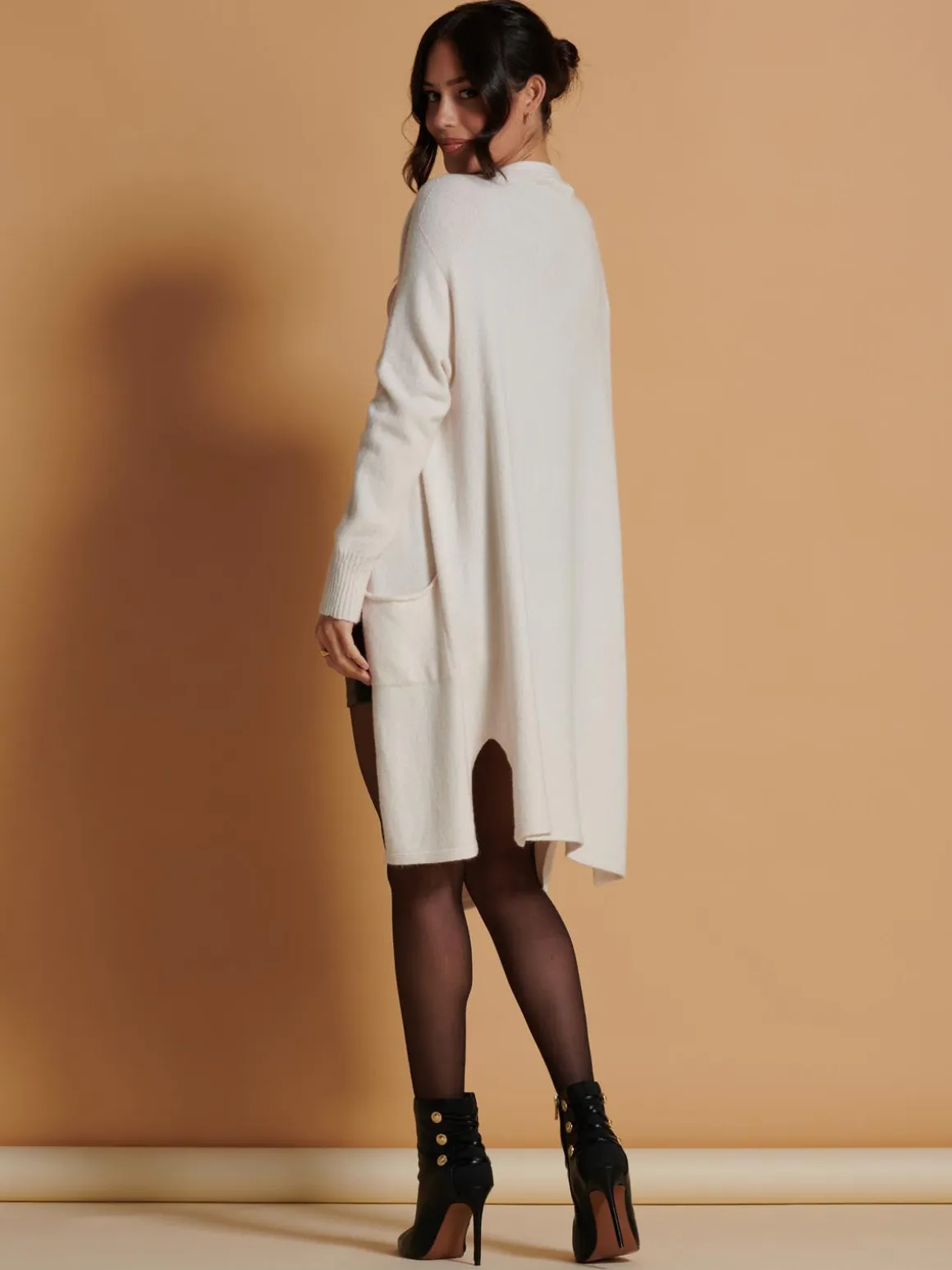 Longline Soft Knitted Cardigan, Calce