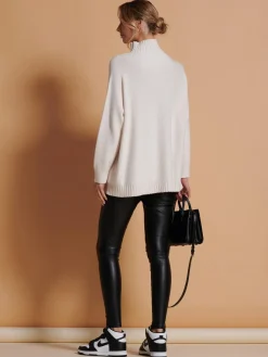 Loose Fit High Neck Jumper, Calce