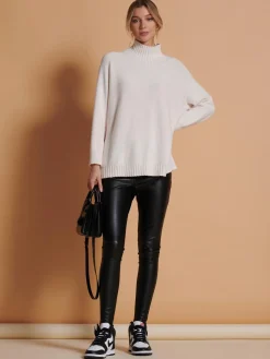 Loose Fit High Neck Jumper, Calce