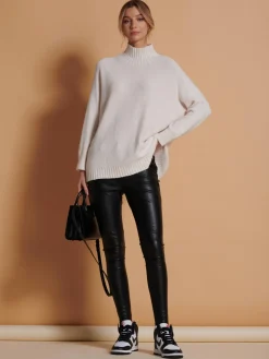 Loose Fit High Neck Jumper, Calce