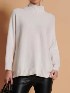 Loose Fit High Neck Jumper, Calce