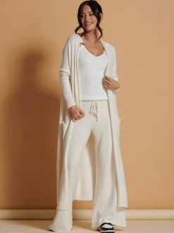 Made In Italy Soft Knit Longline Maxi Cardigan, Calce