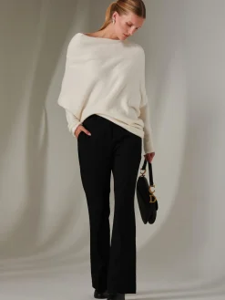 Made in Italy Wool Blend Asymmetric Knit Jumper, Calce