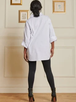 Oversized Cotton Shirt, White