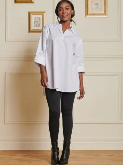 Oversized Cotton Shirt, White