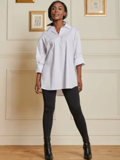 Oversized Cotton Shirt, White
