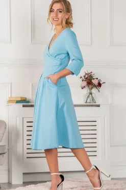 Paige 3/4 Sleeve Wrap Dress