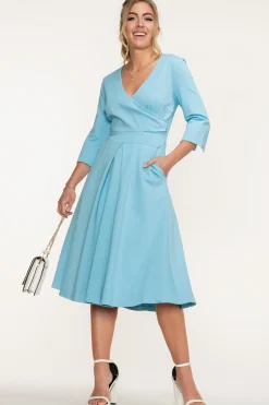 Paige 3/4 Sleeve Wrap Dress