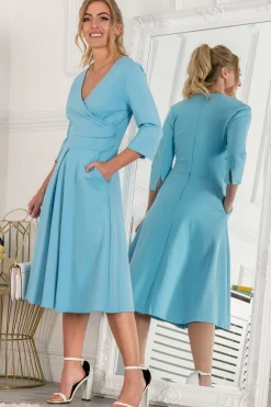 Paige 3/4 Sleeve Wrap Dress