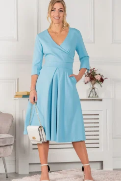 Paige 3/4 Sleeve Wrap Dress