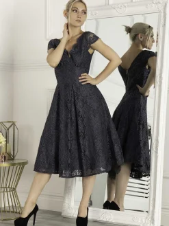 jolie moi lace dress Jolie Moi Lace Sequin Embellished Midi Dress