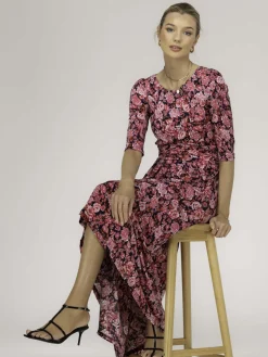 Sienna 3/4 Sleeve Maxi Dress, Floral Multi
