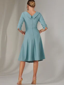 Sloan 3/4 Sleeve Midi Dress, Duck Egg Blue