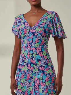 Tiered Floral Maxi Dress, Floral Multi