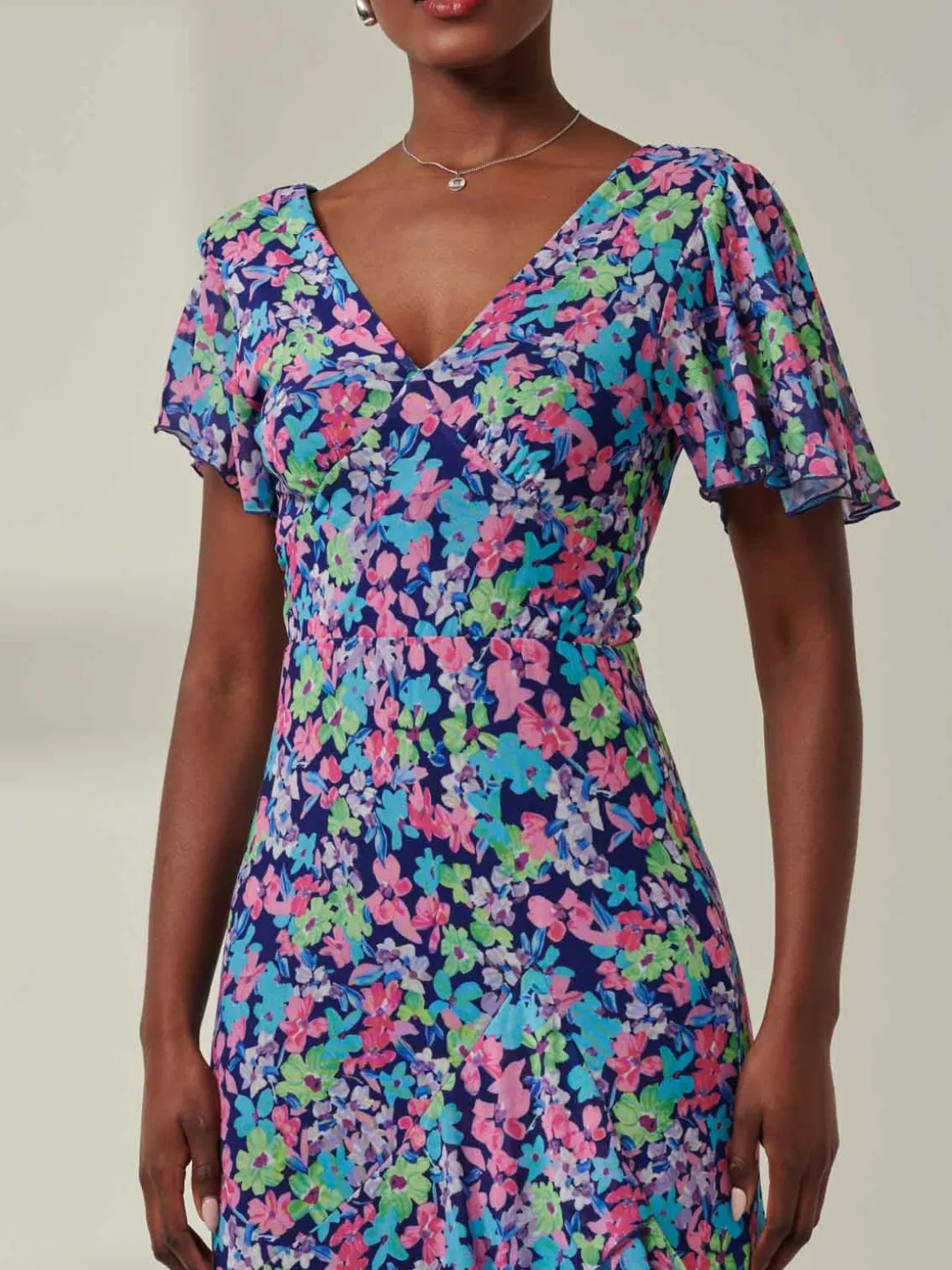 Tiered Floral Maxi Dress, Floral Multi
