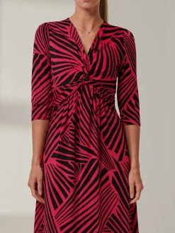 Twist Front Maxi Dress, Pink Multi