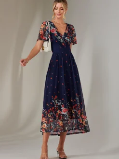 Wrap Maxi Dress, Floral Multi