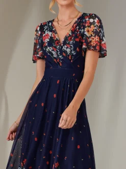 Wrap Maxi Dress, Floral Multi