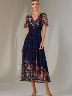 Wrap Maxi Dress, Floral Multi