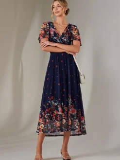 Wrap Maxi Dress, Floral Multi