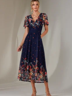 Wrap Maxi Dress, Floral Multi