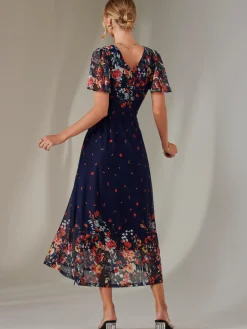 Wrap Maxi Dress, Floral Multi