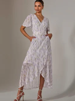 Wrap Midaxi Dress, Multi Floral