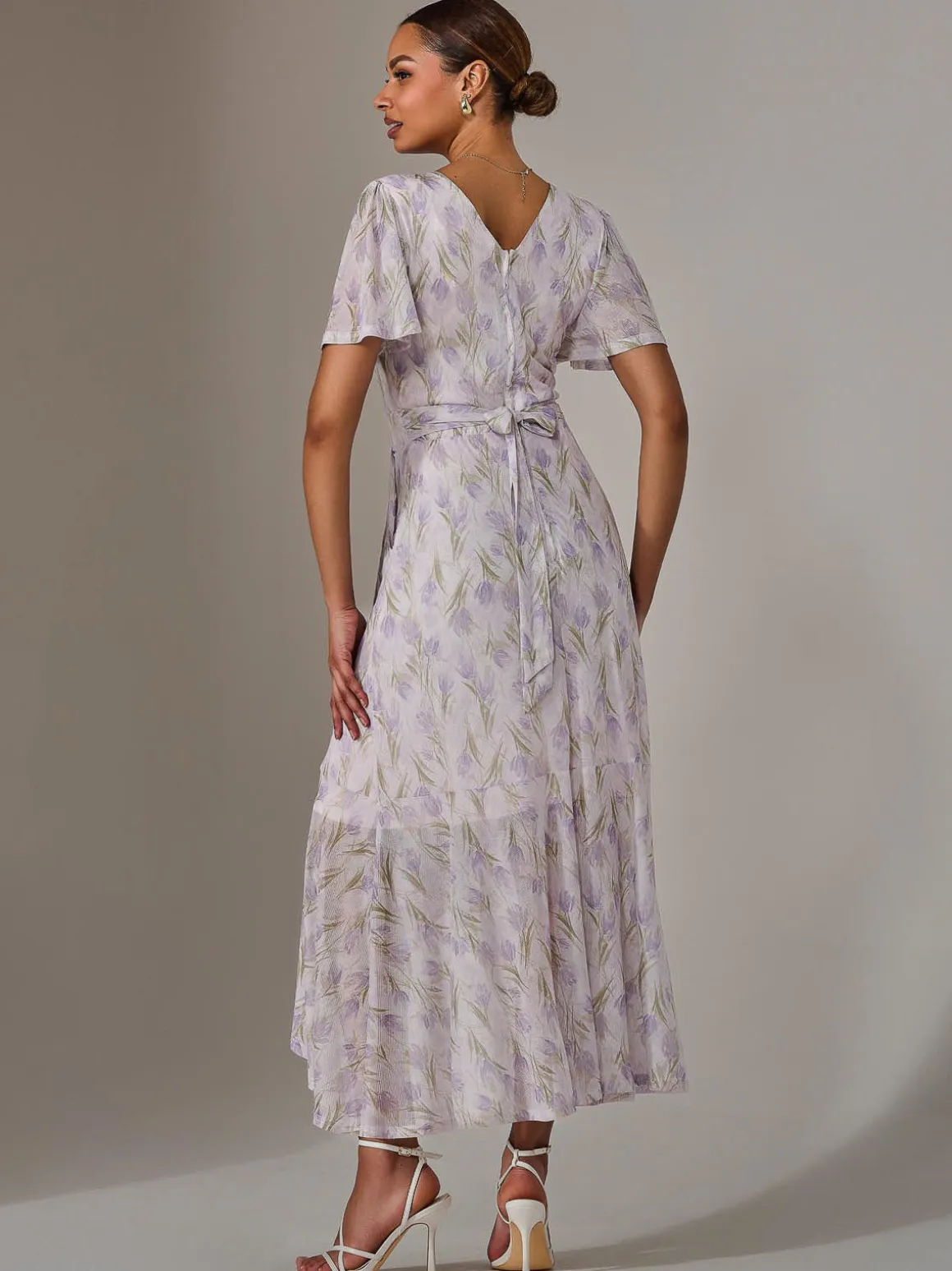 Wrap Midaxi Dress, Multi Floral